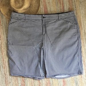 Black/white Gingham Shorts